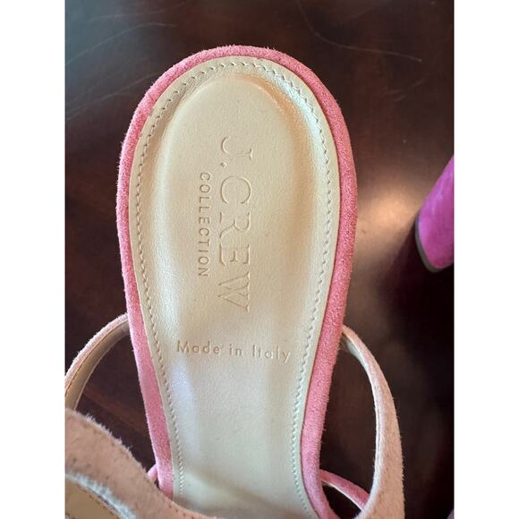 J.CREW Stella bows heels shoe Pink Size 8.5 Homecoming Dance Rush - Picture 7 of 8